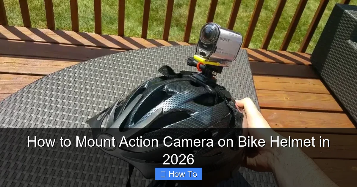 How to Mount Action Camera on Bike Helmet in 2026