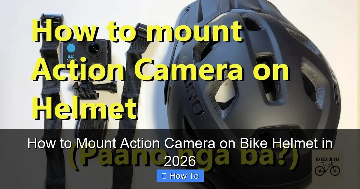 How to Mount Action Camera on Bike Helmet in 2026