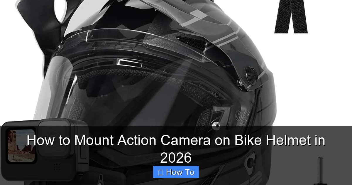 How to Mount Action Camera on Bike Helmet in 2026