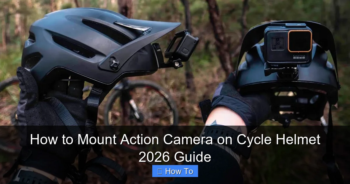 How to Mount Action Camera on Cycle Helmet 2026 Guide