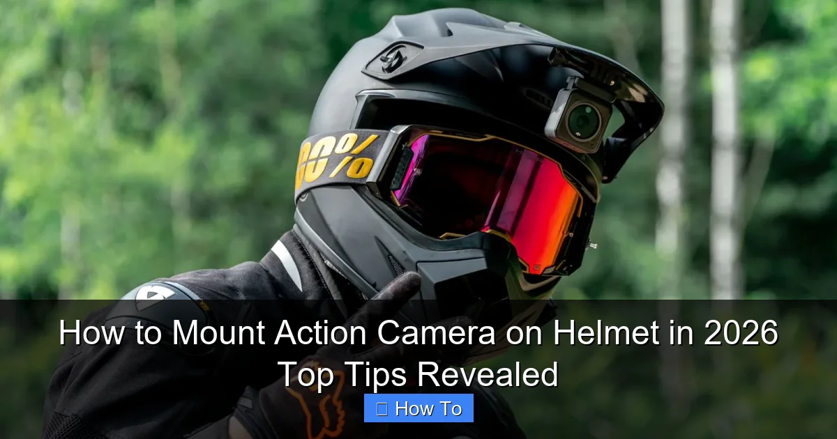 How to Mount Action Camera on Helmet in 2026 Top Tips Revealed