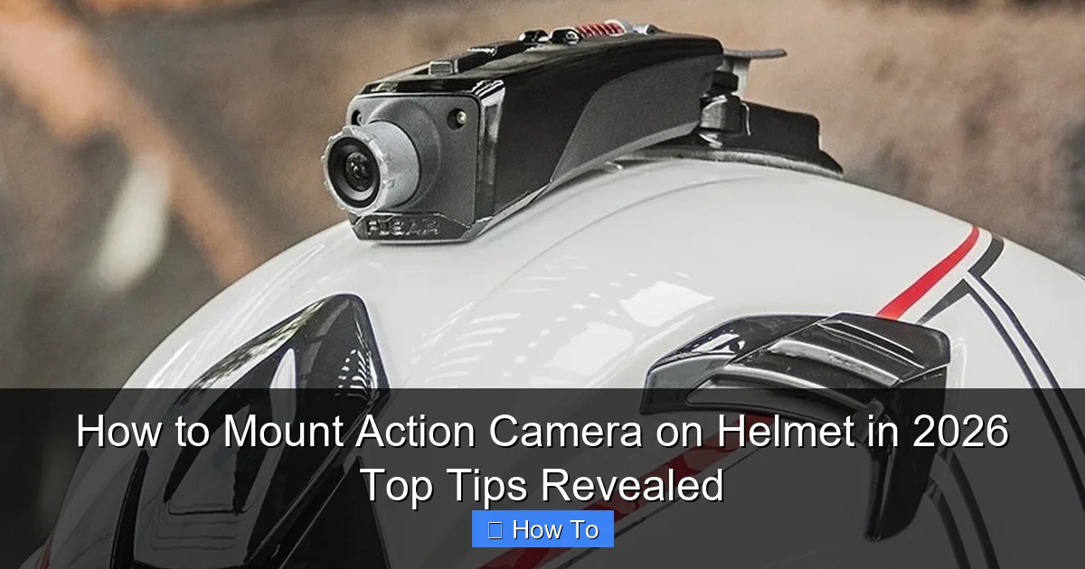 How to Mount Action Camera on Helmet in 2026 Top Tips Revealed