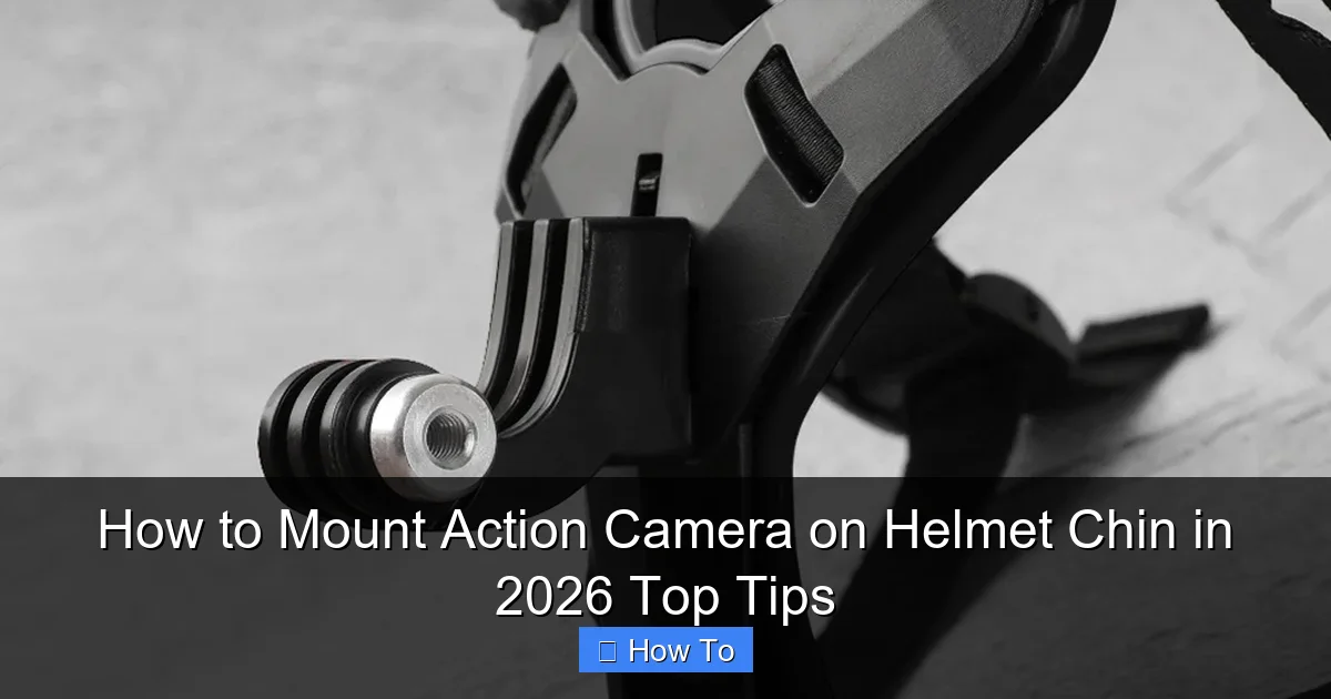 How to Mount Action Camera on Helmet Chin in 2026 Top Tips