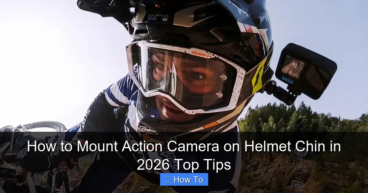 How to Mount Action Camera on Helmet Chin in 2026 Top Tips