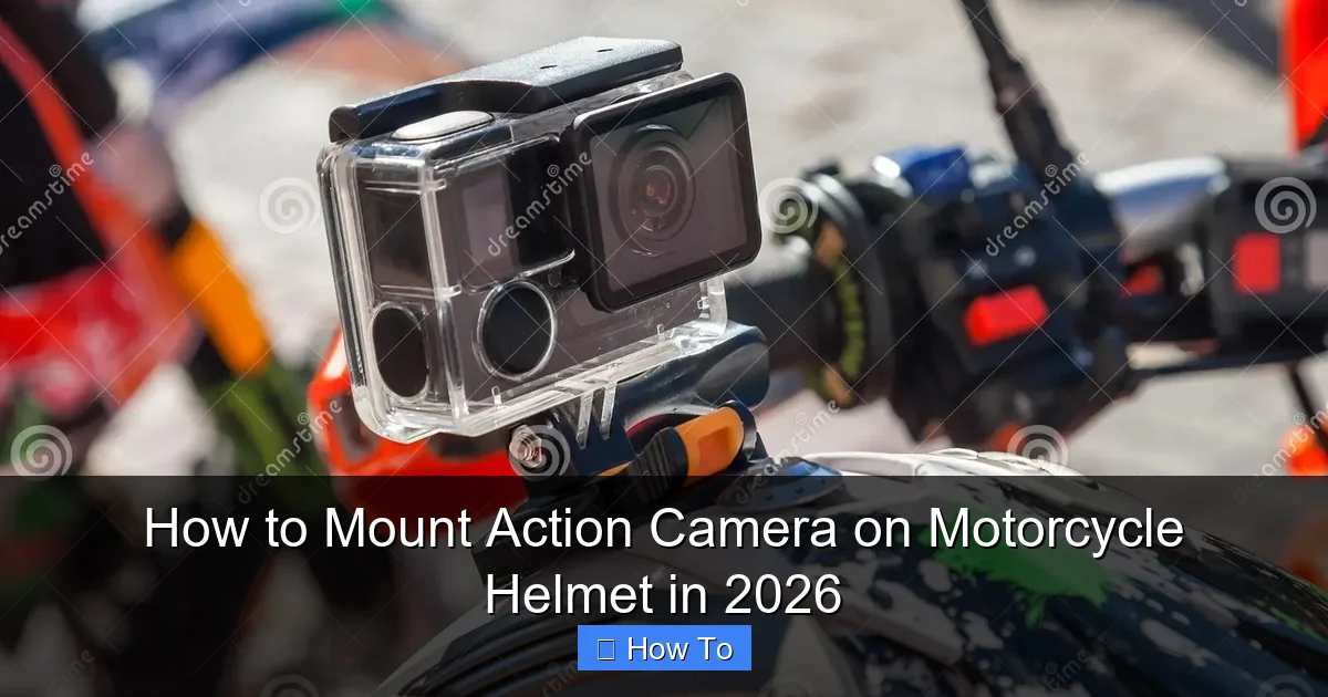 How to Mount Action Camera on Motorcycle Helmet in 2026