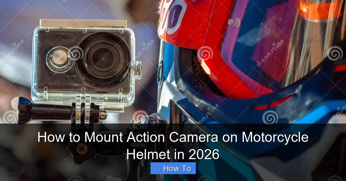 How to Mount Action Camera on Motorcycle Helmet in 2026