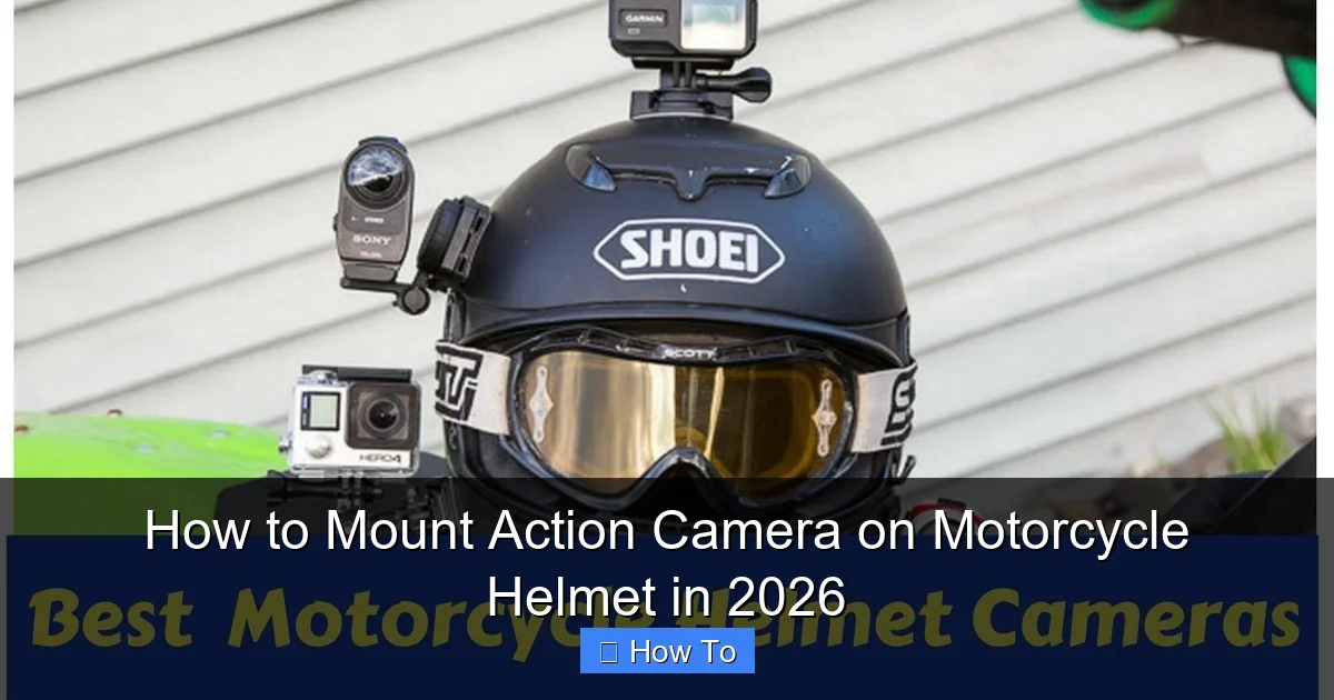 How to Mount Action Camera on Motorcycle Helmet in 2026