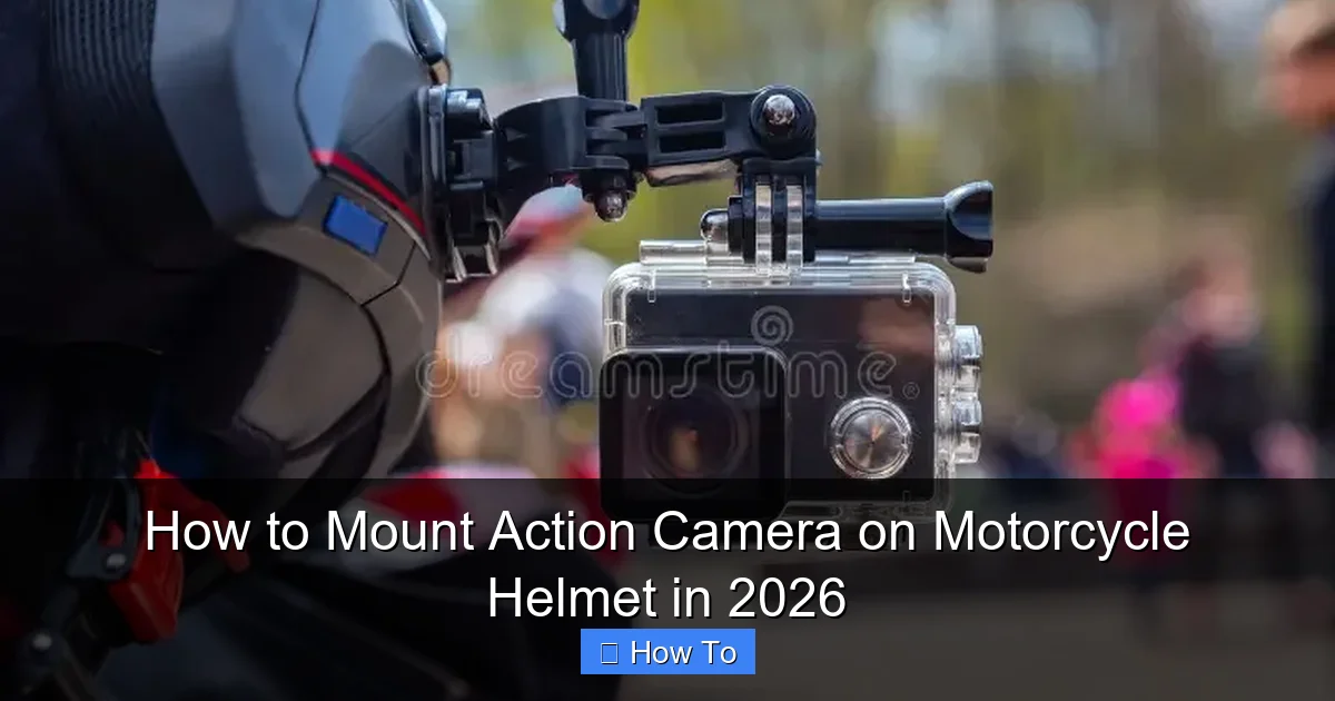 How to Mount Action Camera on Motorcycle Helmet in 2026