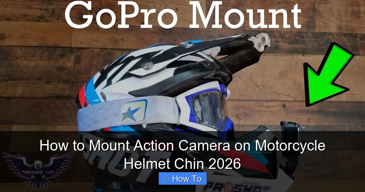 How to Mount Action Camera on Motorcycle Helmet Chin 2026