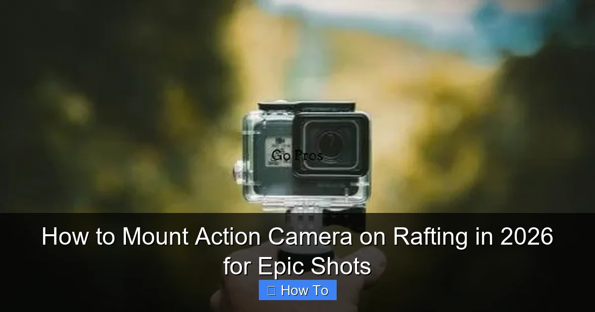 How to Mount Action Camera on Rafting in 2026 for Epic Shots