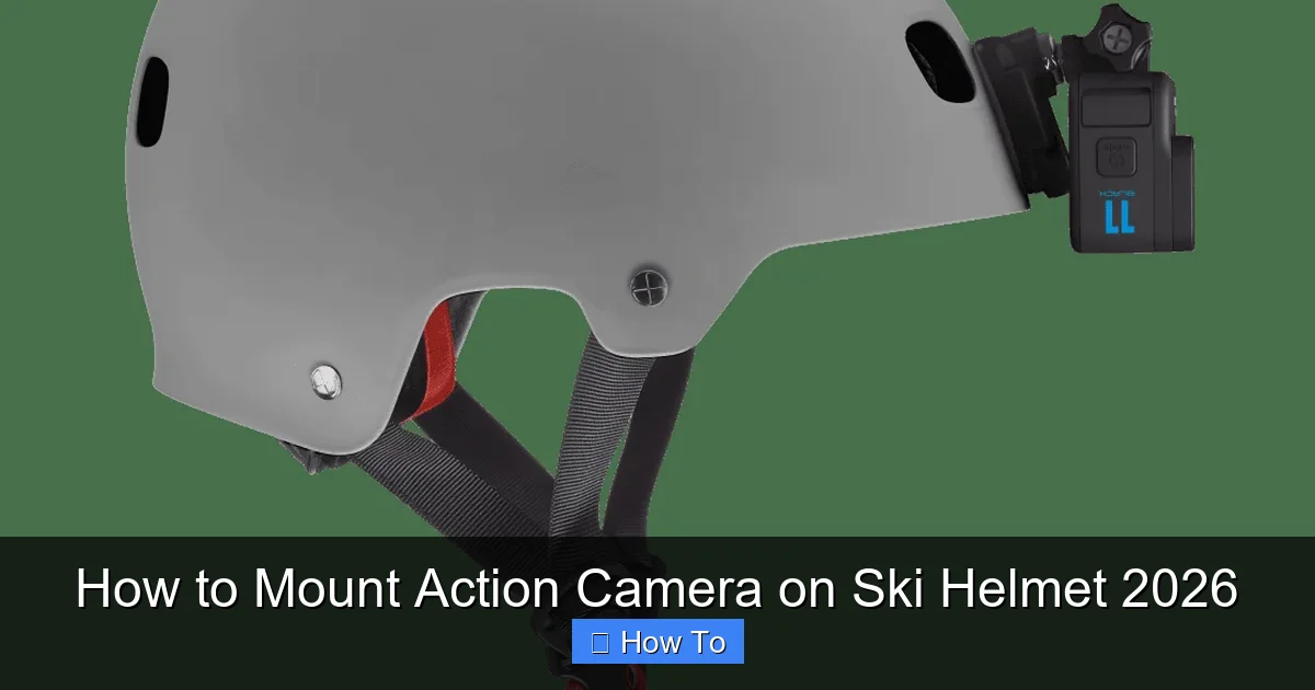 How to Mount Action Camera on Ski Helmet 2026