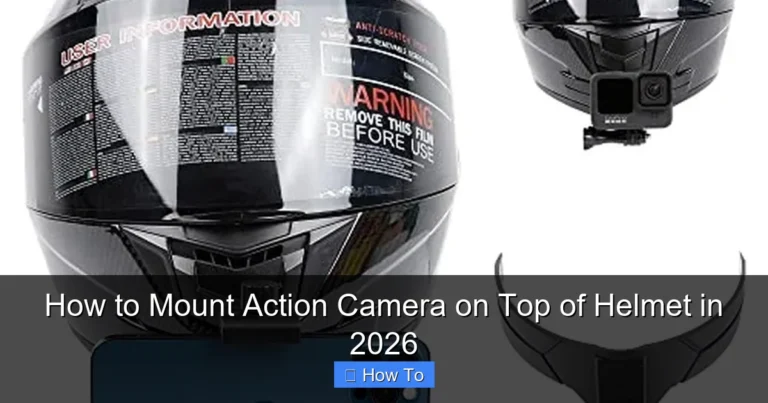 How to Mount Action Camera on Top of Helmet in 2026