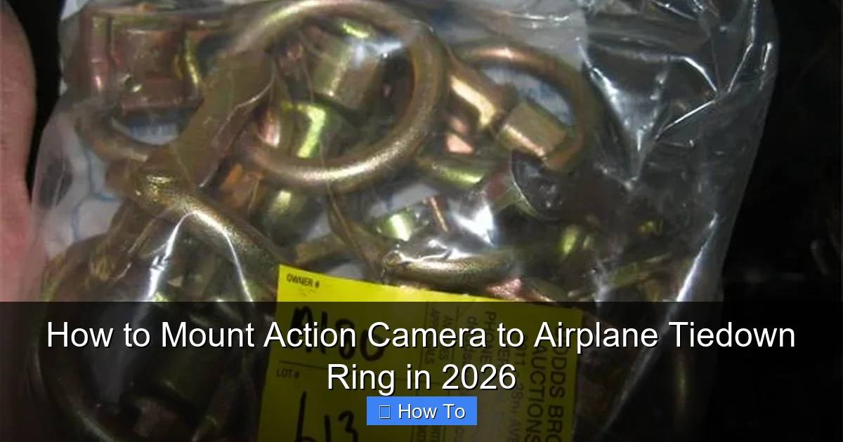How to Mount Action Camera to Airplane Tiedown Ring in 2026