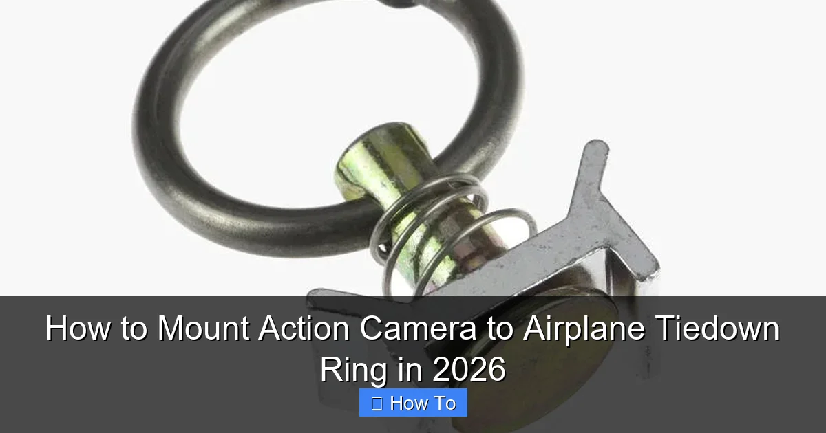 How to Mount Action Camera to Airplane Tiedown Ring in 2026