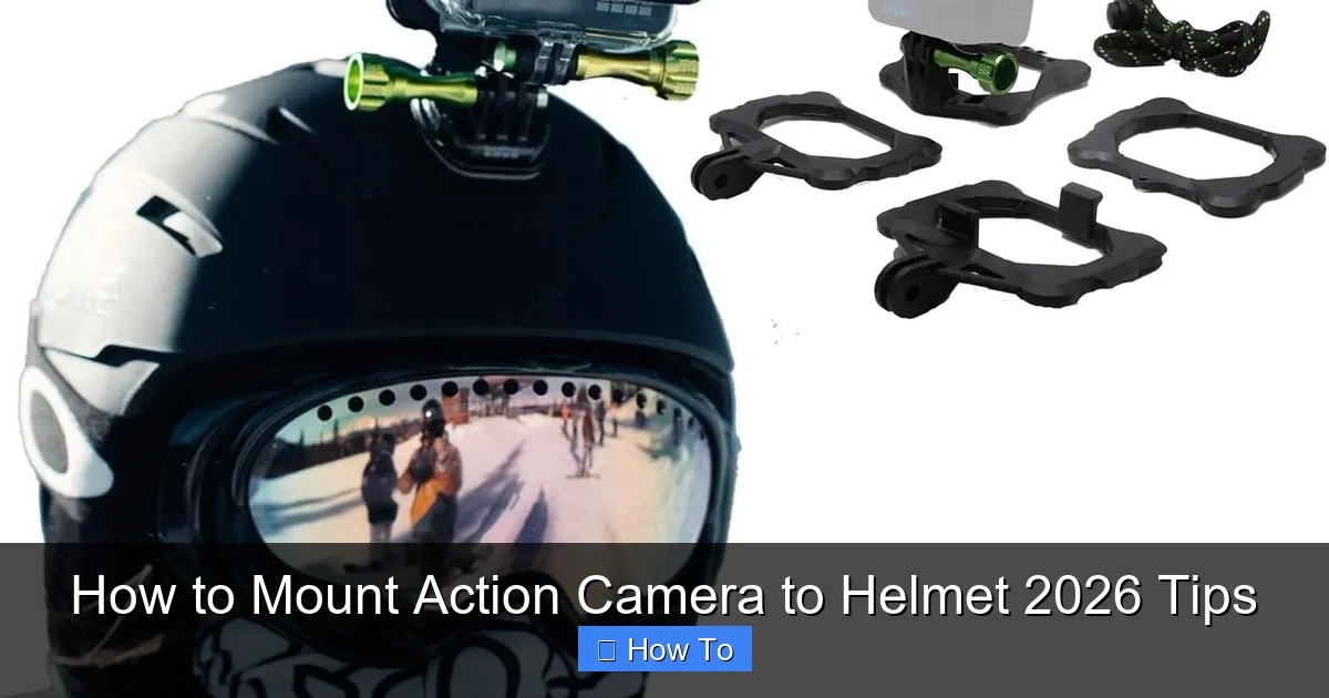 How to Mount Action Camera to Helmet 2026 Tips
