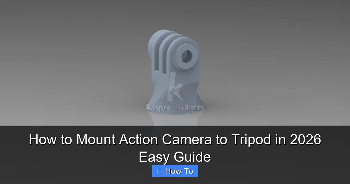 How to Mount Action Camera to Tripod in 2026 Easy Guide