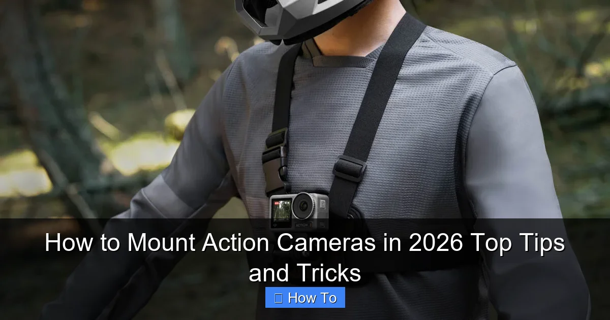 How to Mount Action Cameras in 2026 Top Tips and Tricks