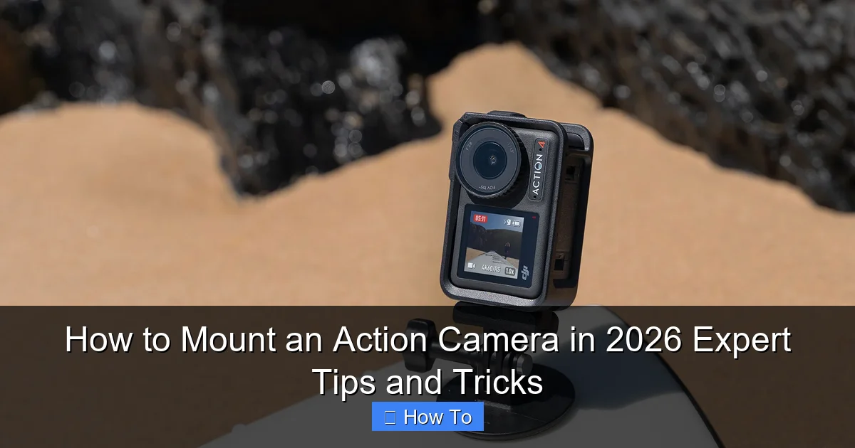 How to Mount an Action Camera in 2026 Expert Tips and Tricks