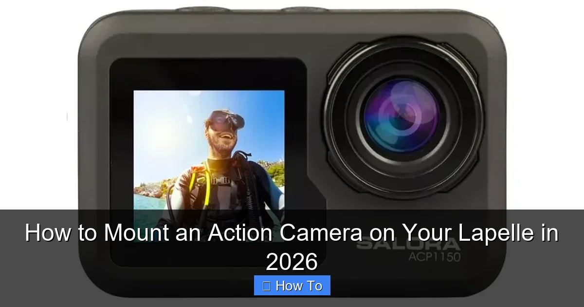 How to Mount an Action Camera on Your Lapelle in 2026
