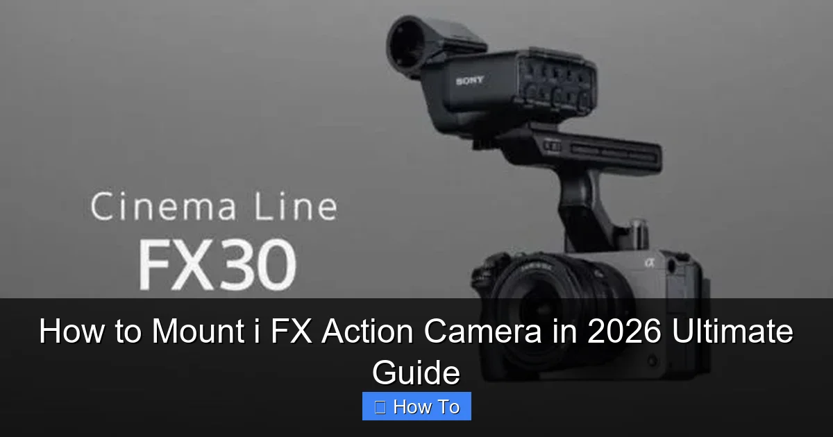 How to Mount i FX Action Camera in 2026 Ultimate Guide