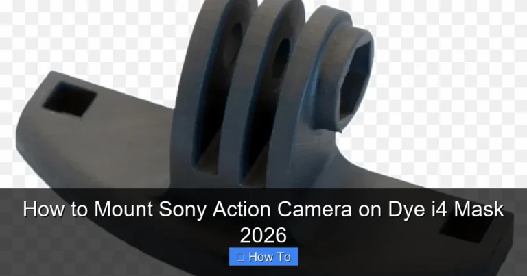How to Mount Sony Action Camera on Dye i4 Mask 2026