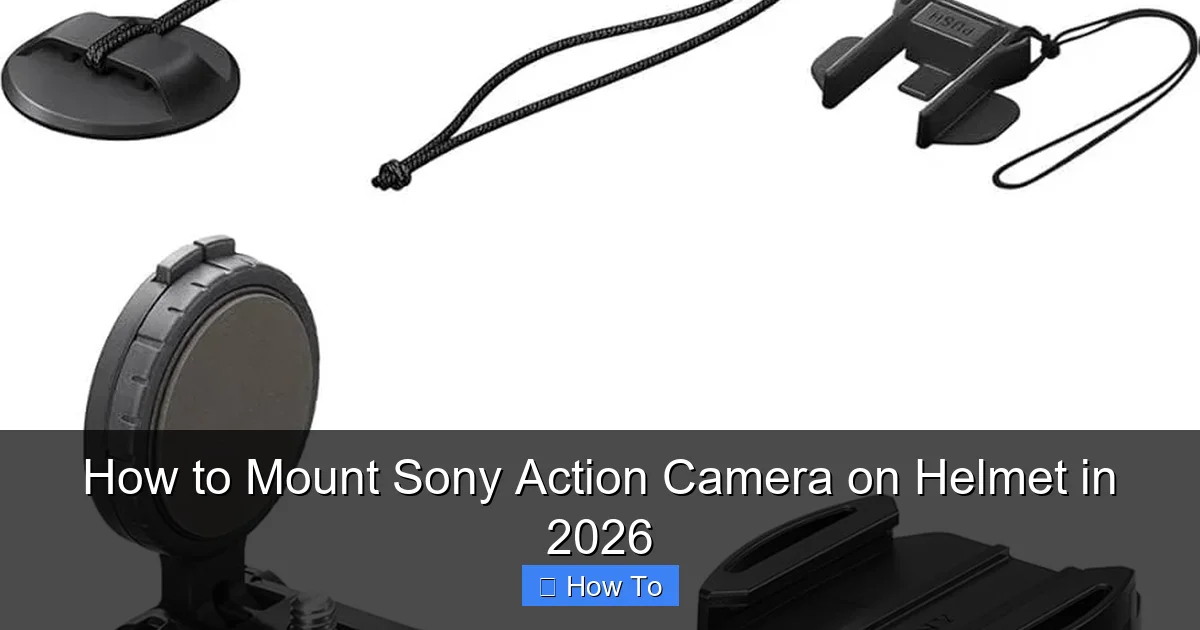 How to Mount Sony Action Camera on Helmet in 2026