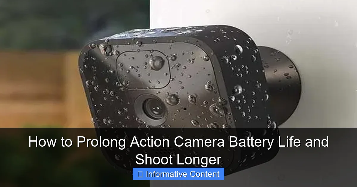How to Prolong Action Camera Battery Life and Shoot Longer