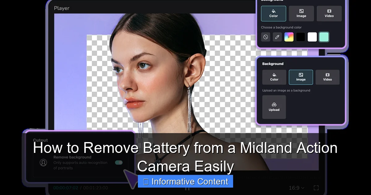 How to Remove Battery from a Midland Action Camera Easily