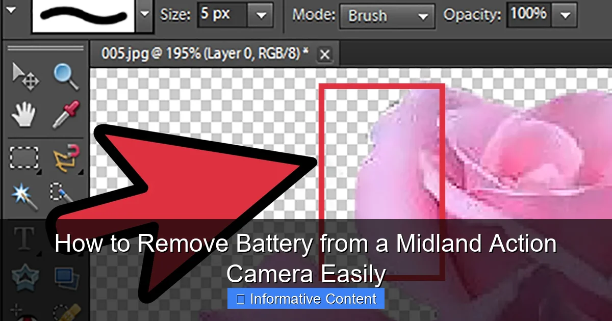 How to Remove Battery from a Midland Action Camera Easily