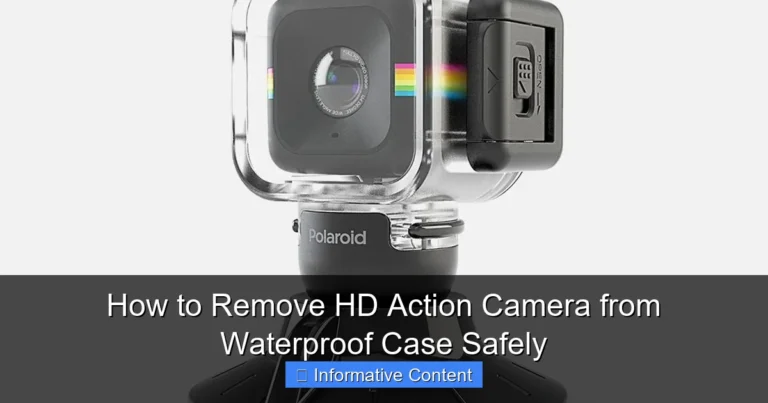 How to Remove HD Action Camera from Waterproof Case Safely
