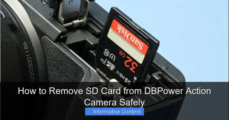 How to Remove SD Card from DBPower Action Camera Safely