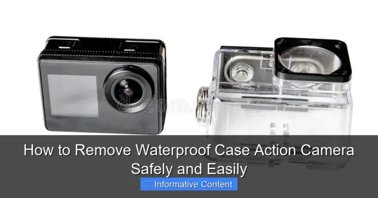 How to Remove Waterproof Case Action Camera Safely and Easily