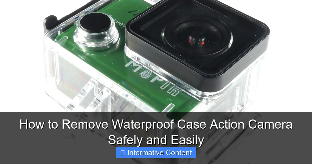 How to Remove Waterproof Case Action Camera Safely and Easily