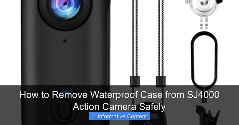 How to Remove Waterproof Case from SJ4000 Action Camera Safely