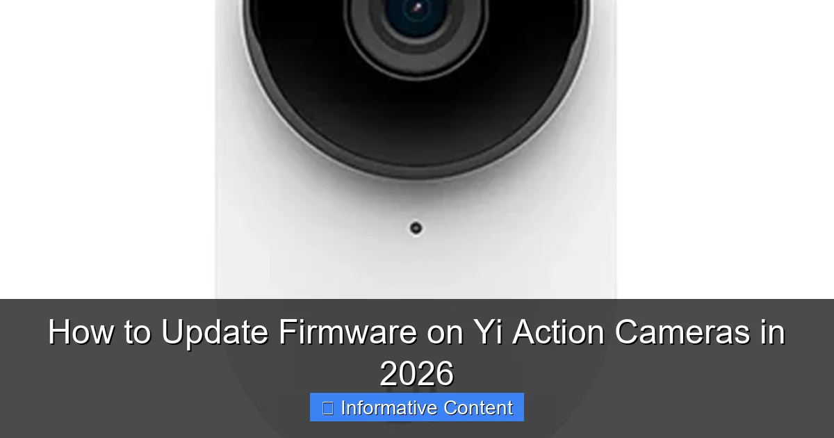 How to Update Firmware on Yi Action Cameras in 2026