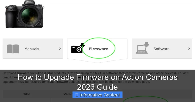How to Upgrade Firmware on Action Cameras 2026 Guide