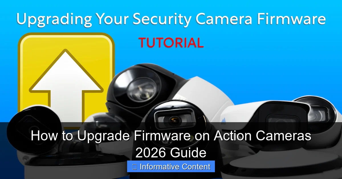 How to Upgrade Firmware on Action Cameras 2026 Guide