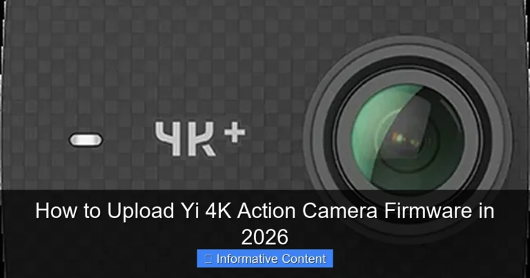 How to Upload Yi 4K Action Camera Firmware in 2026