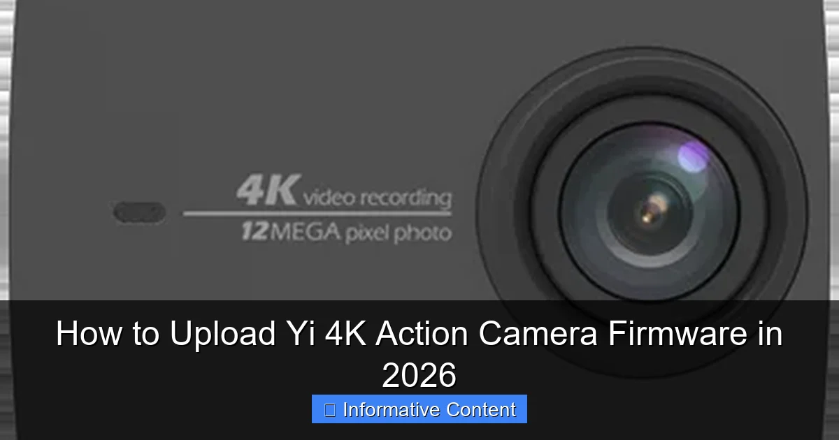 How to Upload Yi 4K Action Camera Firmware in 2026