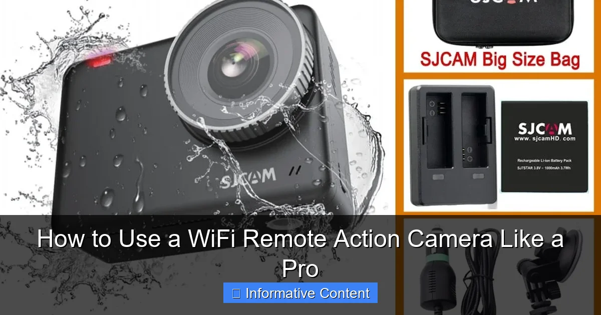 How to Use a WiFi Remote Action Camera Like a Pro