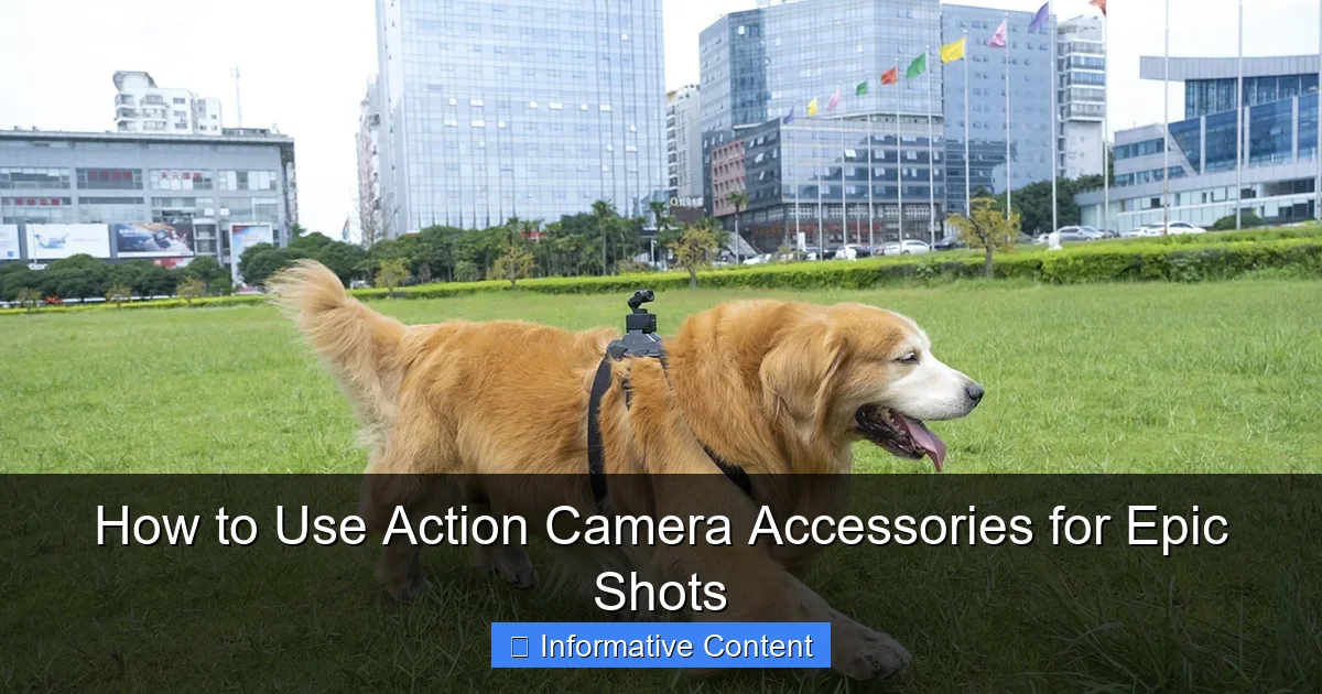 How to Use Action Camera Accessories for Epic Shots