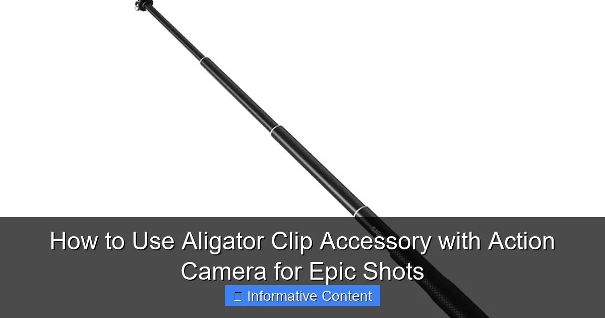 How to Use Aligator Clip Accessory with Action Camera for Epic Shots