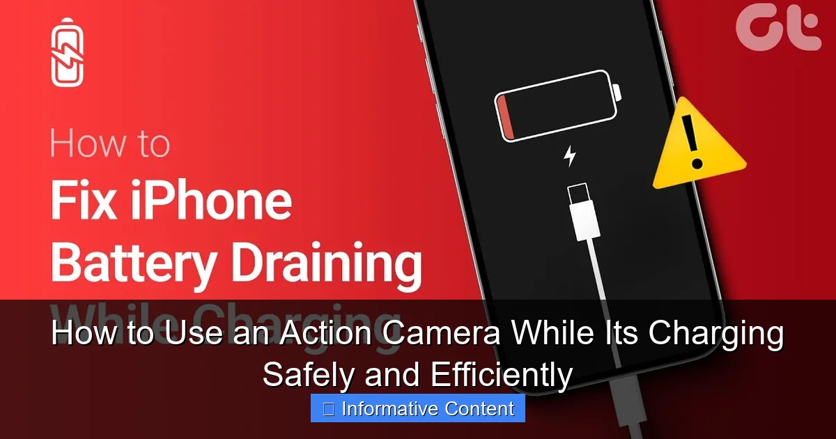 How to Use an Action Camera While Its Charging Safely and Efficiently