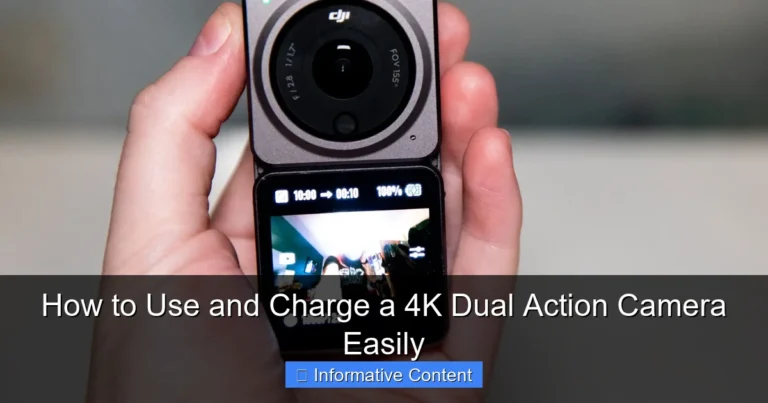 How to Use and Charge a 4K Dual Action Camera Easily