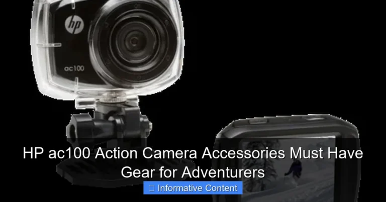 HP ac100 Action Camera Accessories Must Have Gear for Adventurers