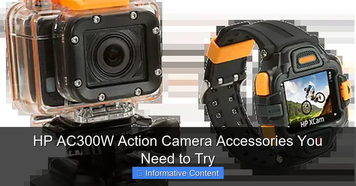 HP AC300W Action Camera Accessories You Need to Try
