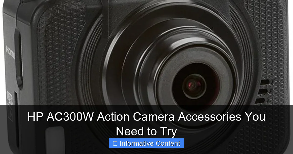 HP AC300W Action Camera Accessories You Need to Try