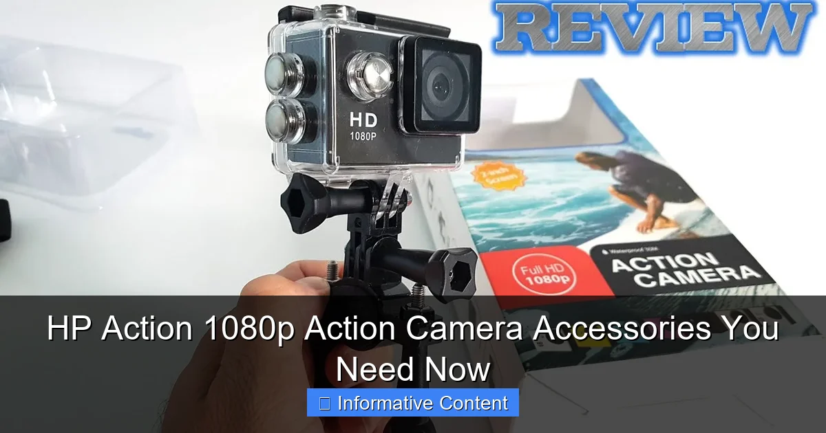 HP Action 1080p Action Camera Accessories You Need Now