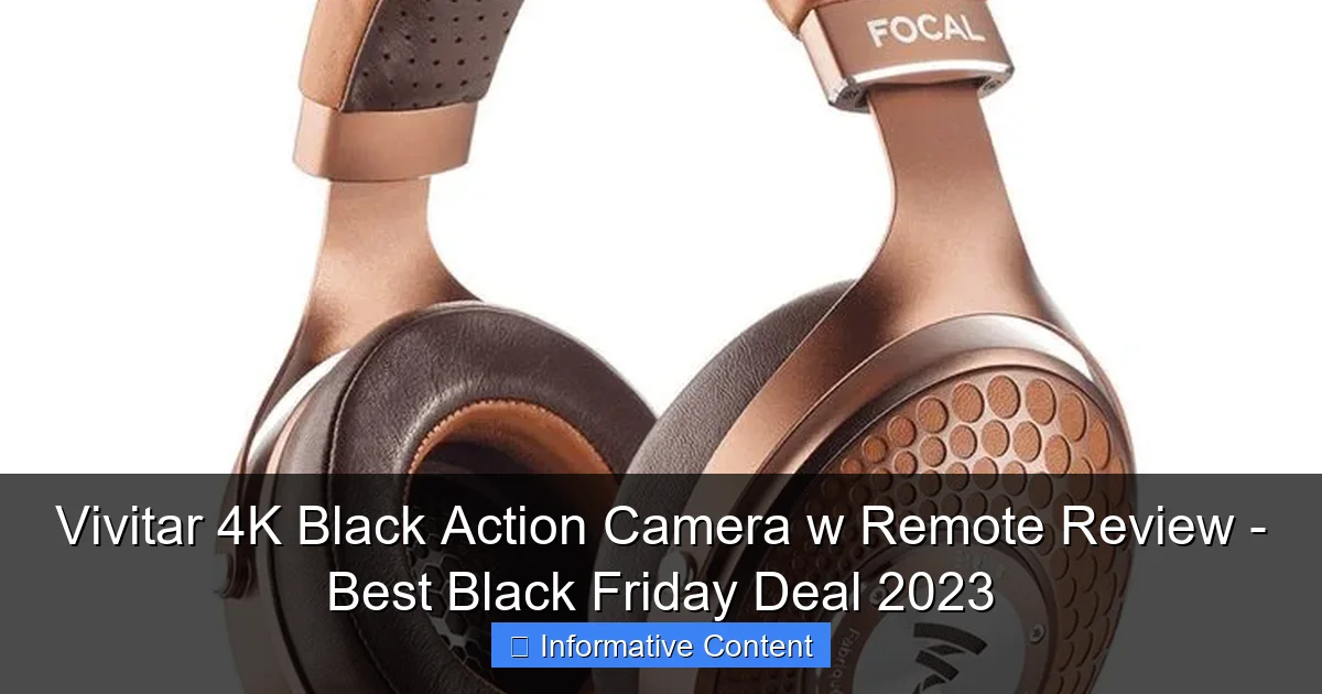 Vivitar 4K Black Action Camera w Remote Review - Best Black Friday Deal 2023