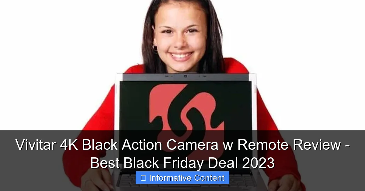 Vivitar 4K Black Action Camera w Remote Review - Best Black Friday Deal 2023